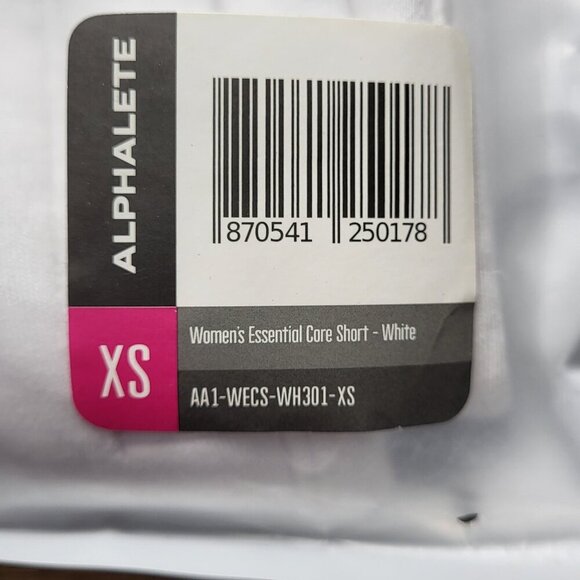 Alphalete Women's White Essential Core Shorts Size XS NWT - Picture 5 of 7